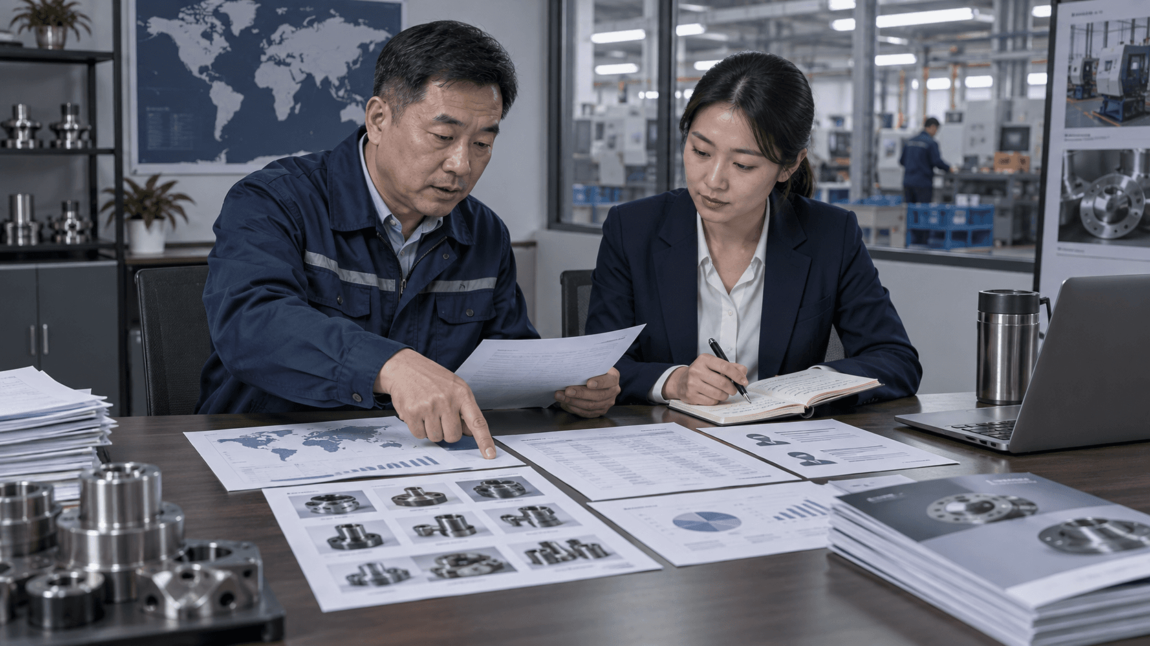 文章封面:制造企业团队整理市场资料、产品册和投入预算